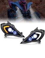 2 FEUX PHARE AVANT FULL LED POUR QUAD YAMAHA RAPTOR 250 350 450 750