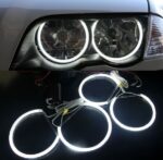 4 ANNEAUX CCFL BLANC XENON BMW SERIE 3 E46 BERLINE 98-05 ET COUPE + CABRIOLET 99-03 + COUPE FACELIFT