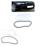 2 vitre et joints de feux phare avant pour BMW série 3 E46 coupé phase 1 de 1999 à 04/2003