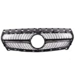 Calandre diamant noir et chrome pour MERCEDES CLA c117 x117 w117 phase 1 de 02/2013 à 01/2016 – Image 2