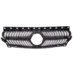 Calandre diamant noir et chrome pour MERCEDES CLA c117 x117 w117 phase 1 de 02/2013 à 01/2016 – Image 4
