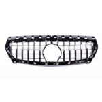 Calandre look AMG GT noir et chrome Mercedes CLA phase 1 C117 X117 W117 de 02/2013 à 01/2016 – Image 2