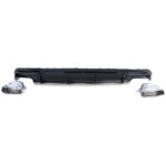 Diffuseur de pare-chocs + embouts pot look CLA 45s AMG pour Mercedes CLA c117 w117 phase 2 de 02/2016 à 2019 – Image 2