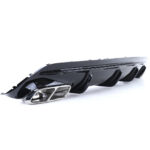 Diffuseur de pare-chocs + embouts pot look CLA 45s AMG pour Mercedes CLA c117 w117 phase 2 de 02/2016 à 2019 – Image 4