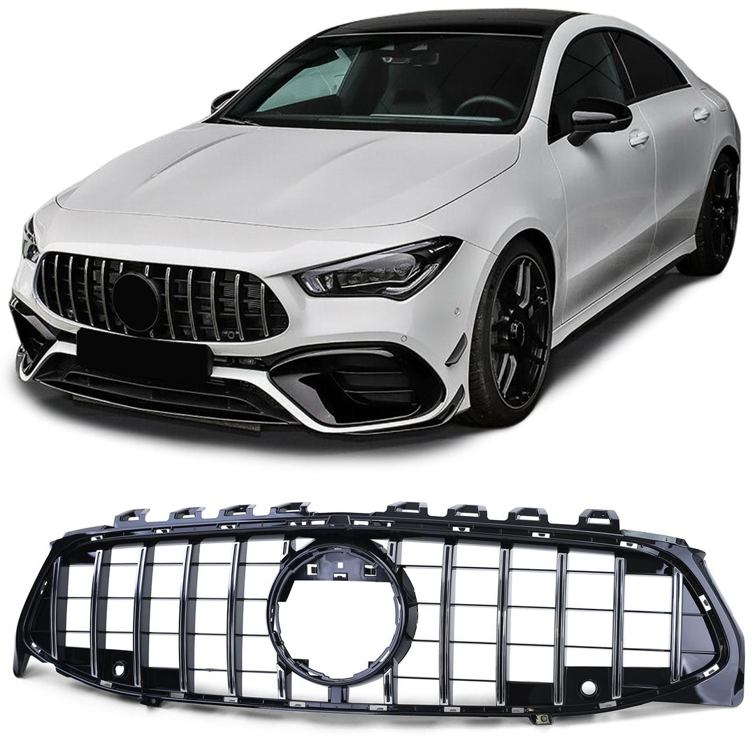 MB118941-1.jpg CALANDRE LOOK AMG GT CHROME ET NOIR POUR MERCEDES CLA C118 W118 A PARTIR DE 03/2019 – Image 1