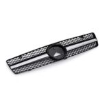 CALANDRE LOOK AMG POUR MERCEDES SL R129 DE 03/1989 A 07/2001 CHROME ET NOIR + LOGO – Image 2