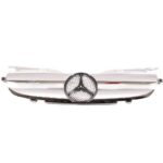 CALANDRE MERCEDES SLK R170 DE 08/1996 A 12/2003 GRIS SILVER ET CHROME + LOGO – Image 2
