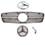 Calandre et logo look AMG pour MERCEDES classe C w203 berline de 04/2000 à 12/2006