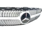 CALANDRE DIAMANT POUR MERCEDES CLASSE C W205 C205 PHASE 1 DE 01/2014 A 02/2018 + LOGO – Image 2
