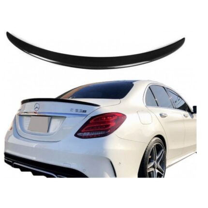 Becquet aileron de coffre couleur carbone Mercedes classe C W205 look AMG à partir de 02/2014