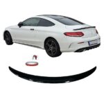 Becquet aileron de coffre noir brillant Mercedes classe C c205 coupé de 09/2015 à 04/2021