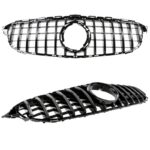 Calandre look AMG GT noir brillant pour MERCEDES classe C W205 phase 2 à partir de 03/2018 – Image 2
