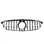 Calandre look AMG GT noir brillant pour Mercedes classe C W205 phase 1 de 01/2014 à 02/2018 camera – Image 5