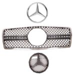 GRILLE DE CALANDRE MERCEDES CLASSE E W210 LOOK AMG PHASE 1 DE DE 04/1995 A 08/1999