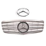 Calandre chrome et gris silver Mercedes classe E w211 phase 2 de 05/2006 à 2009