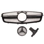 Calandre diamant noir pour MERCEDES classe E w212 phase 1 de 03/2009 à 02/2013