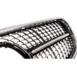 Calandre diamant noir et chrome pour MERCEDES classe E w212 phase 2 de 03/2013 à 12/2015 – Image 3