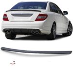 Becquet de coffre NOIR BRILLANT LOOK AMG POUR MERCEDES CLASSE C W204 BERLINE