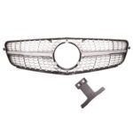 Calandre diamant Mercedes classe C w204 gris silver et chrome – Image 2