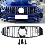 CALANDRE LOOK AMG GT CHROME ET NOIR MERCEDES GLC X253 ET C253 A PARTIR DE 04/2019 AVEC PACK AMG