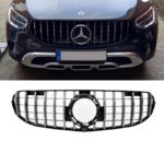 CALANDRE LOOK AMG GT CHROME ET NOIR MERCEDES GLC X253 ET C253 PHASE 2 DE 04/2019 A 10/2022 NON AMG