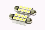 2 AMPOULE NAVETTE A 8 LED TRIPLE FLUX + RADIATEUR + SYSTEME CANBUS