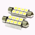 2 AMPOULE NAVETTE A 8 LED TRIPLE FLUX + RADIATEUR + SYSTEME CANBUS