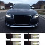 4 AMPOULE LED P13W A 45 LED SMD 4014 TRES PUISSANTE BLANC XENON