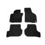 4 tapis de sol velours spécifique VW golf 5 de 01/2007 à 09/2008 à clips rond
