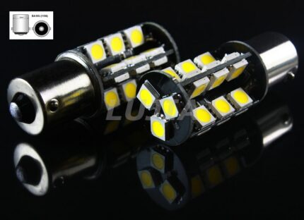 2 AMPOULE P21W 1156 A 27 LED TRIPLE COEUR = 81LED - SYSTEME CANBUS ANTI ERREUR ODB