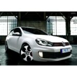 Kit pare-chocs avant arrière bas de caisse pour VW golf 6 look GTI en abs + 2 antibrouillards – Image 6