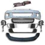 Kit pare-chocs avant arrière bas de caisse pour VW golf 6 look GTI en abs + 2 antibrouillards – Image 3