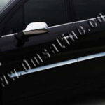 4 BAGUETTES DE PORTE EN INOX AVEC DOUBLE FACE 3M INTEGREE POUR PEUGEOT 407 BERLINE