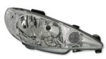 2 FEUX PHARE AVANT FOND CHROME PEUGEOT 206 PHASE 2 – Image 3