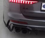 2 lame splitter latéraux de pare-chocs arrière pour AUDI S6 et A6 C8 Sline – Image 4