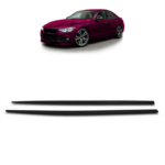 2 BAGUETTE NOIR MAT LOOK M PERFORMANCE POUR BAS DE CAISSE DE BMW SERIE 3 F30 ET F31