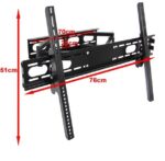 SUPPORT DE FIXATION MURAL TELESCOPIQUE ET INCLINABLE TV PLATE DE 42 A 70 POUCE – Image 2