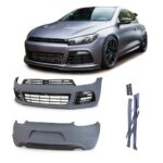 Kit carrosserie pare-chocs avant arrière et bas de caisse look R R20 pour VW SCIROCCO