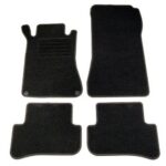 4 tapis de sol velours spécifique MERCEDES CLASSE C W203 DE 2000 A 2007