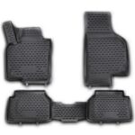 4 tapis de sol caoutchouc spécifique VW TIGUAN 5N DE 09/2007 A 12/2015