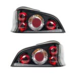 2 FEUX ARRIERE NOIR PEUGEOT 106 PHASE 2 DE 03/96 A 7/03