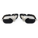 2 embout de pot noir look E63 AMG pour MERCEDES CLASSE E W213 phase 2 de 09/2020 à 2023 – Image 6