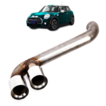 Sortie de pot inox look JCW pour BMW MINI COOPER F56 F57 de 01/2014 à 02/2020