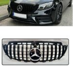 Calandre look AMG GT noir MERCEDES classe E W213 berline et E coupé C238 phase 1 et logo