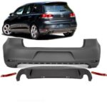 Kit pare-chocs avant arrière bas de caisse pour VW golf 6 look GTI en abs + 2 antibrouillards – Image 7