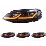 2 feux phare avant led pour VW golf 7 phase 1 de 11/2012 à 01/2017 – Image 3