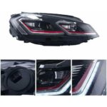 2 feux phare avant led pour VW golf 7 phase 1 de 11/2012 à 01/2017 – Image 4