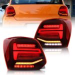 2 FEUX ARRIERE LED POUR VW POLO 5 PHASE 1 ET 2 DE 2009 A 06/2017