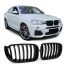 2 calandre noir brillant look M performance BMW X4 F26 et X3 F25 lci à partir de 07/2014
