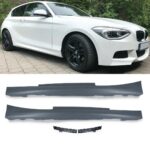 2 BAS DE CAISSE PACK M POUR BMW SERIE 1 F21 3 PORTES ET SERIE 2 F22 F23 DE 07/2011 A 2020